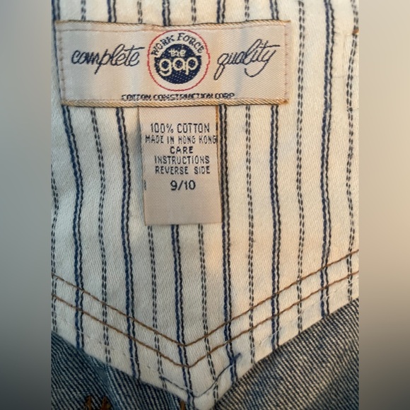 Vintage GAP Work Force Denim Skirt Y2K 90s High Waist Size 9/10 100% Cotton - Picture 5 of 6